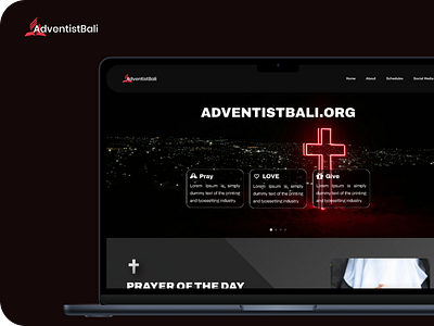 Adventist Bali, a Social Community Web advent adventist bali christian church community mock up pray prayer social