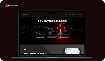 Adventist Bali, a Social Community Web advent adventist bali christian church community mock up pray prayer social