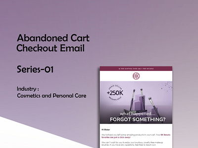 Abandoned cart email design (Series-01) ab cart abandoned cart email branding email email automation email design email flow design graphic design