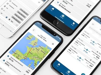 Flight Tracking Mobile Application graphic design ui