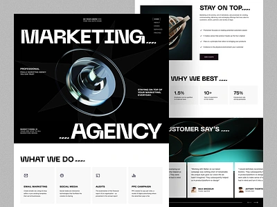 Marketing Agency Website agency design branding creative agency design digital marketing homepage landing page marketing orix saas sales sales funnel startup ui web web design webdesign website website agency