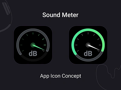 Sound Meter App Design Concept app app design art branding design figma graphic design illustration illustrator logo logo design photoshop ui ui ux vector