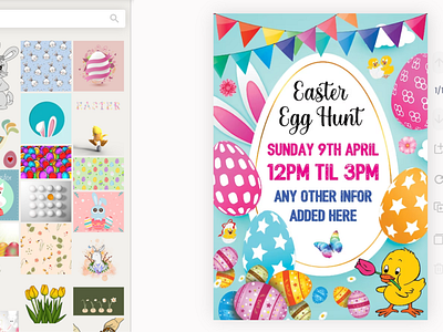 Plasfy - Easter Poster Design Editor branding design graphic graphic design graphics illustration plasfy plasfy design plasfy software ui ux vector