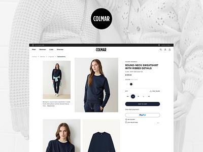 👒 Colmar Online Store 👗 b2b b2c brand design fashion payment ui ux web