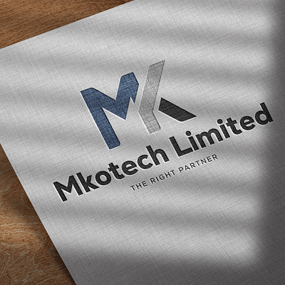 Mkotech Limited Logo brand branding business company graphic design guide identity logo mockup new tech