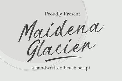 Maidena Glacier - Handwritten Brush Script artistic font brush font brushscript creative font display font dry brush freehand handwrittenfont headline urban font