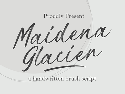 Maidena Glacier - Handwritten Brush Script artistic font brush font brushscript creative font display font dry brush freehand handwrittenfont headline urban font