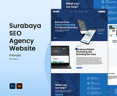 SEO Agency Website Design & Management branding design graphic design landingpage redesign ui ux website