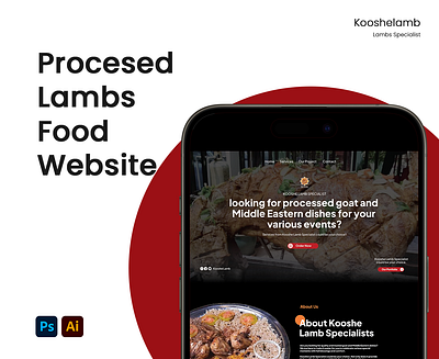 Processed Lamb Food Website Design & Management design landingpage redesign ui ux website