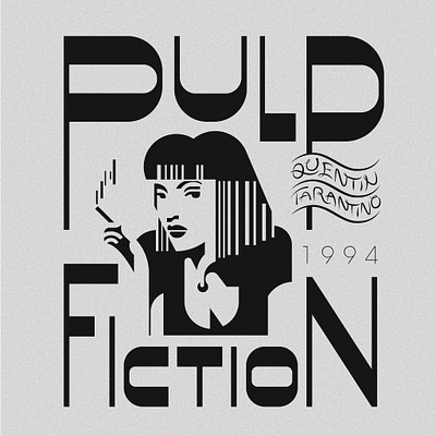 Pulpfiction fiction hollywood illustration logo mark minimal movie poster pulp vietnam