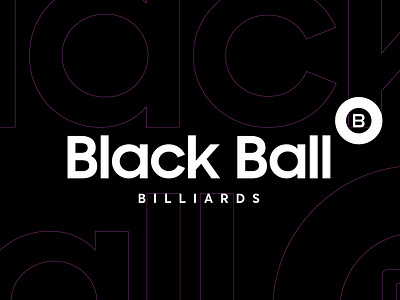 BLACK BALL BILLIARDS | LOGO DESIGN & BRAND IDENTITY billiards black logo brand identity branding design graphic design logo logos logotype logotypo ty typography vector white logo