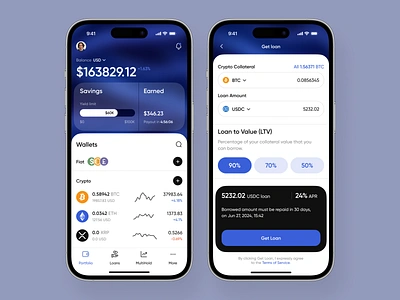 Crypto Loan Mobile App app app design design mobile app mobile app design mobile app ui ui