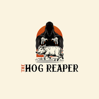 Design an awesome Hunting Logo branding classic game ghost hog hunter identity illustration logo reaper recreation scarry