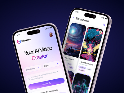 AI Video Creator Mobile Redesign ai design generating video mobile ui ui ux ux video creator web design website