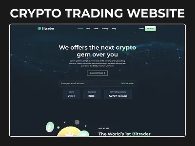 Crypto Trading HTML Website Template bitcoin bootstrap btc crypto crypto market crypto trading crypto trading platform cryptocurrency design html website meme coin website memecoin memecoins tailwindcss trading website ui web design web template website temaplate website template