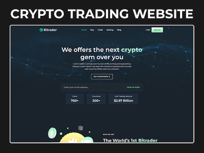 Crypto Trading HTML Website Template bitcoin btc crypto crypto market crypto trading crypto trading platform cryptocurrency meme coin website memecoin memecoins trading website web design web template website temaplate