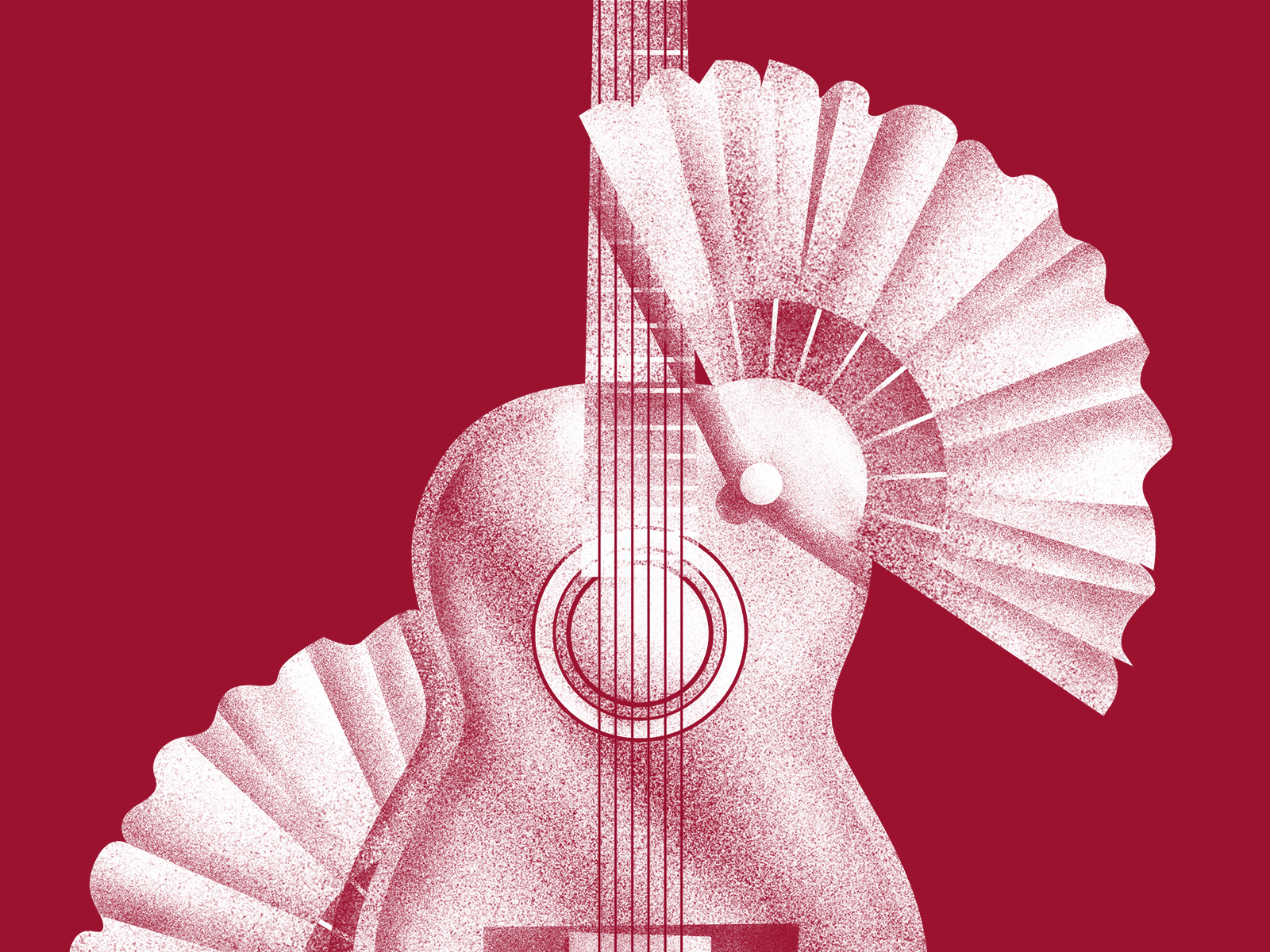 Spanish language workbook cover illustration book cover graphic design guitar illustration ilustracja language learning polish publishing house spanish