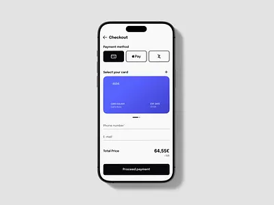 Daily UI 002 - Credit card checkout app branding design graphic design illustration logo typography ui ux vector