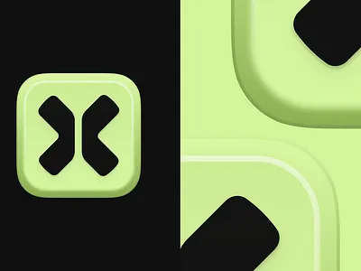 Texta App Icon app cap icon key logo macos neon x