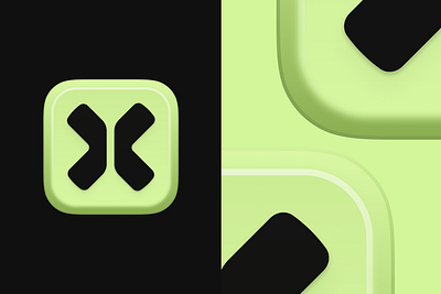 Texta App Icon app cap icon key logo macos neon x