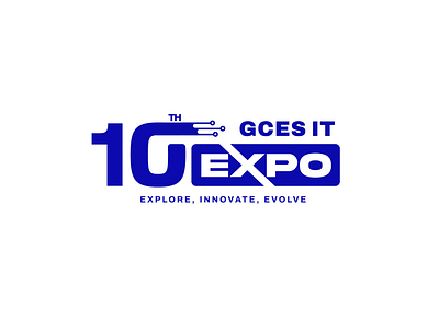 10th GCES IT EXPO brand identity design branding event logo logo design tech logo