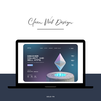 깔끔한 트렌드의 웹 디자인; Clean Trending Web design 3d animation clean design graphic design logo motion graphics ui web