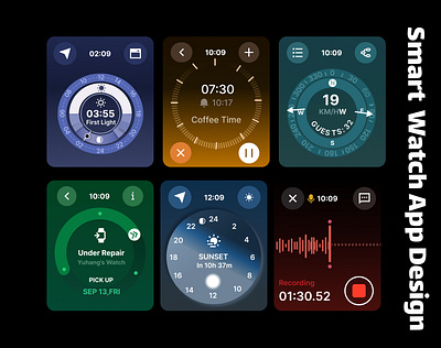 smart watch app app design figma graphic design smart watch ui ux