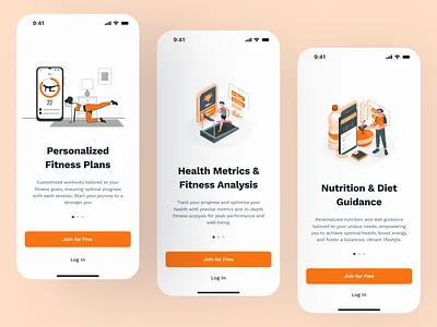 Fitness App Onboarding app fitness fitness app fitness mobile app light mode light mode app mobile app mobile design onboarding onboarding app ui ux