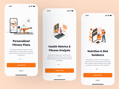 Fitness App Onboarding app fitness fitness app fitness mobile app light mode light mode app mobile app mobile design onboarding onboarding app ui ux