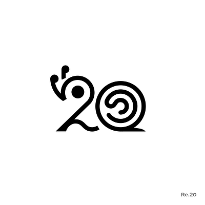 20 20 animals flatdesign flatlogo logo logodesign logotype minimalism numbers patrykbelc retwenty
