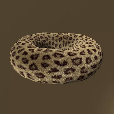 The fluffy leopard donut 3d donut fluffy leopard leopard texture