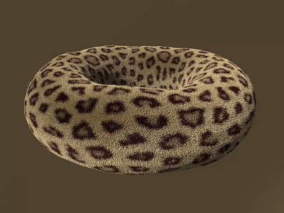 The fluffy leopard donut 3d donut fluffy leopard leopard texture
