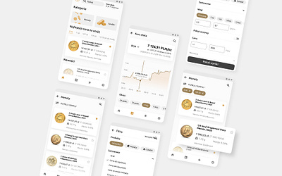 Goldpare - mobile app for gold investors app design gold investors mobile app