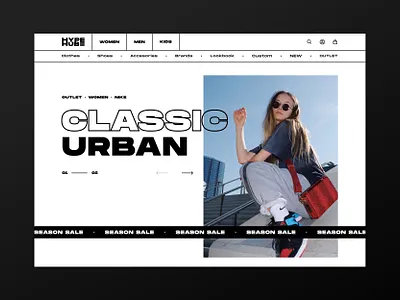 Hypehub - Streetwear store concept e commerce ecommerce homepage online store streetwear