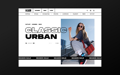 Hypehub - Streetwear store concept e commerce ecommerce homepage online store streetwear