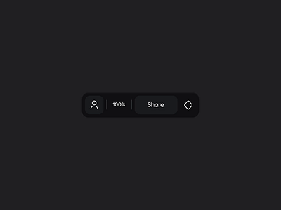 Share Component✨🌑 animation component dark motion graphics product design ui uidesign