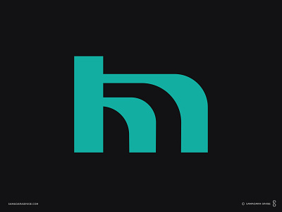 hm Monogram branding business creative design hm letter logo mark minimal modern monogram samadaraginige simple