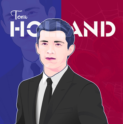 TOM HOLLAND - SPIDERMAN ACTOR tom holland vector vector wajah