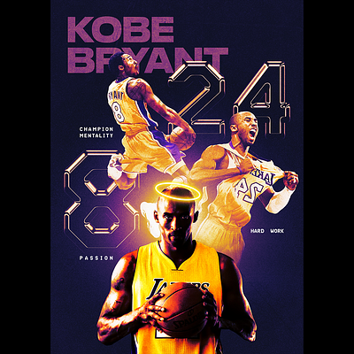 Kobe Bryant Poster Design #1 graphic design poster design