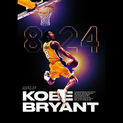 Kobe Bryant Poster Design #2 graphic design poster design