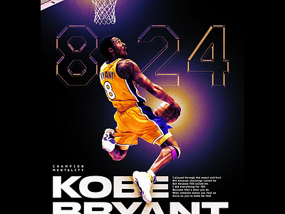 Kobe Bryant Poster Design #2 graphic design poster design