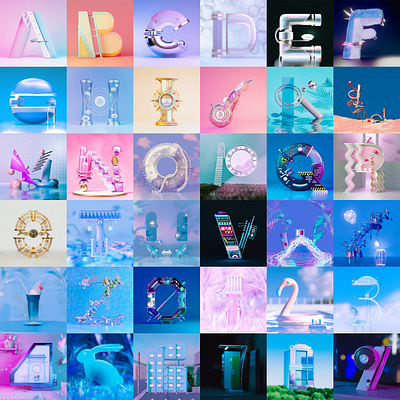 36 Days of Types 36days of types 3d 3d art 3dcg blender design graphic design illustration render typography