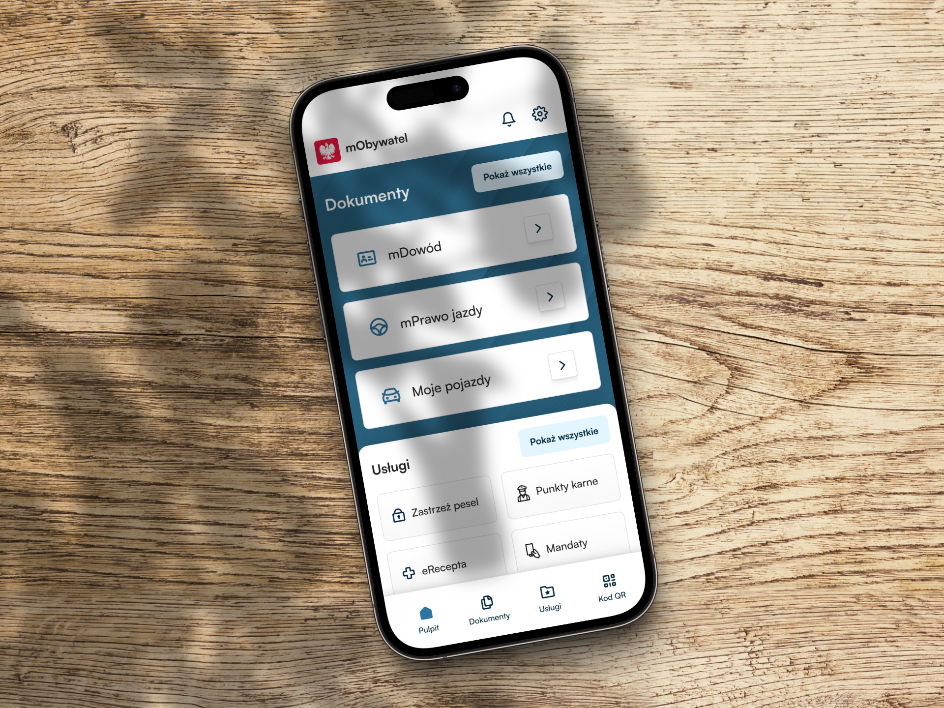 mObywatel - gov app for citizens app application figma goverment mobile app product design prototype ui design ux design