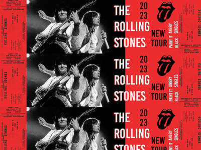 Rolling stones tour poster design design graphic design poster rolling stones ui