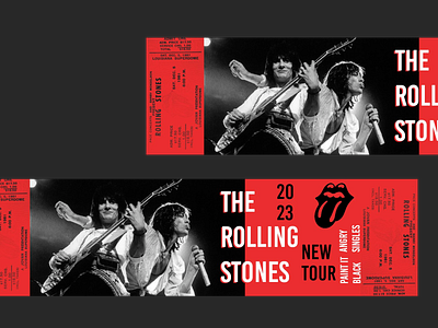Rolling stones tour poster design design graphic design poster rolling stones ui