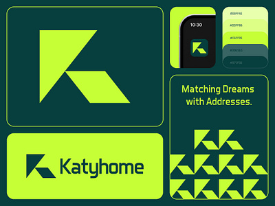 Katyhome Real estate logo design (Unused for sale) brand identity branding design graphic design home home logo house k k house k lettermark k logo k real estate logo katyhome logo logosohel modern logo property property logo real estate real estate logo