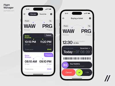 Flight Manager Mobile iOS App Design Template android android app design app design app interface booking dashboard design flight app design interface ios ios app design mobile mobile app mobile app design plane product design start up ui ux