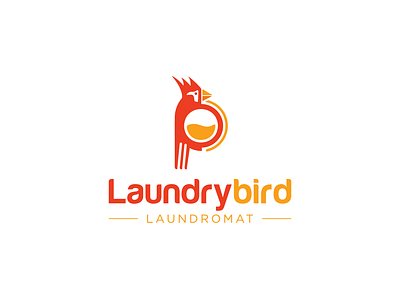 Modern Laundromat Logo Design bird logo cardinal cardinal logo cleaning logo dynamic flat laundromat laundromat logo laundromat logo design laundry laundry logo laundry logo design logo logo design minimal modern northern cardinal symbolic