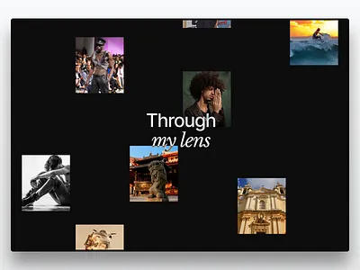 Photography Portfolio art branding camera design explore figma lens photography photos pictures portfolio ui ux web design works