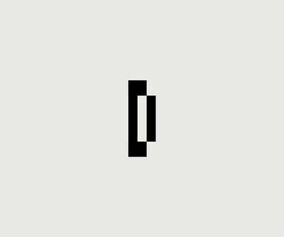 D lettermark logo branding design graphic design icon logo logo design typography